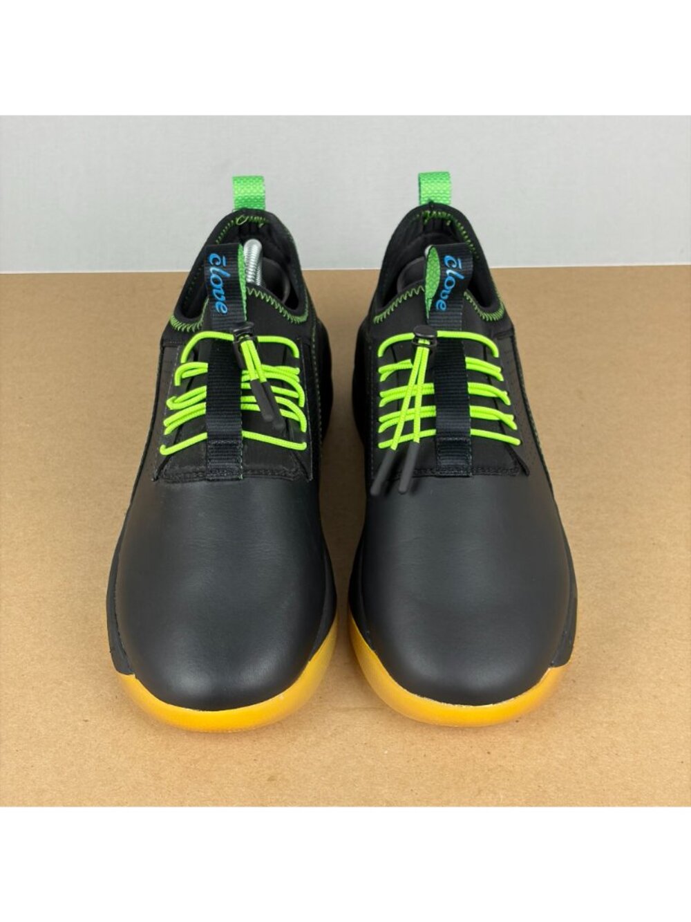 Clove Lunar Fade Classic Leather Athletic Shoes Womens 8.5 Black Green Toggle - Picture 2 of 10